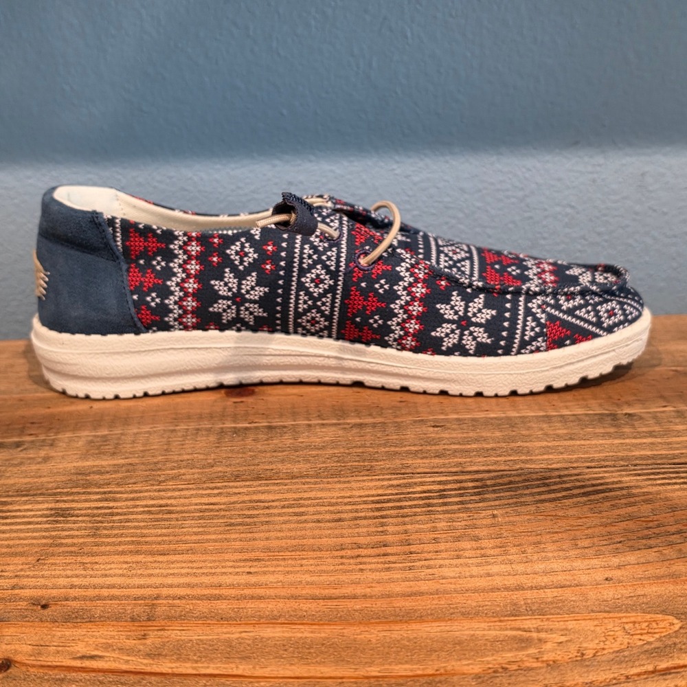 Hey Dude Womens Wendy Winter Sweater Shoes Loafers Nordic Slip On Size 9 - Picture 9 of 9